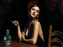 Fabian Perez Fabian Perez The Singer with Tequila Glass